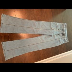 High waisted wide leg jeans!